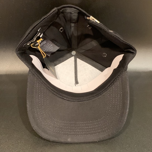 Bebe Black Hat with Rhinestone Logo Embellished Baseball Cap - Picture 8 of 10